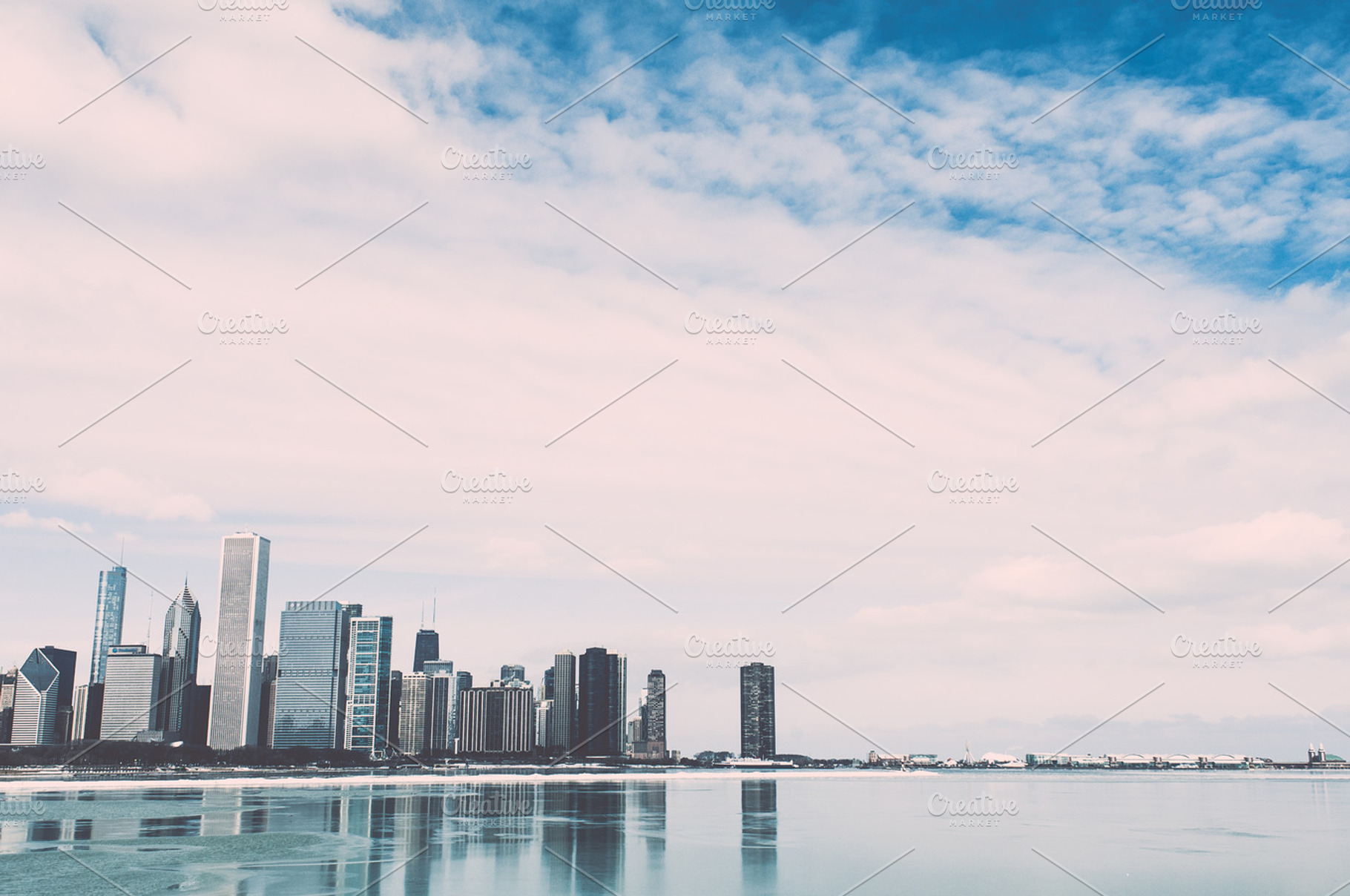 Chicago Winter Skyline, an Architecture Photo by Taylor Cole
