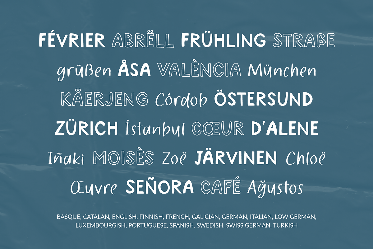 Handwritten Sans Outline Display, a Handwritten Font by Kaya Fonts (Photo 10 of 24)