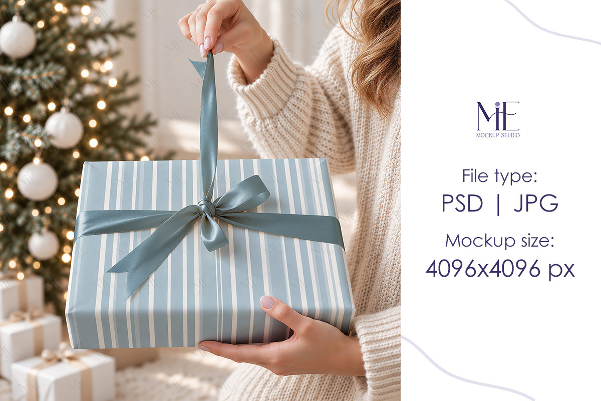 Wrapping Paper Mockup Gift Wrap Roll, an Advertising Mockup by Mie Mockup Studio (Photo 8 of 8)