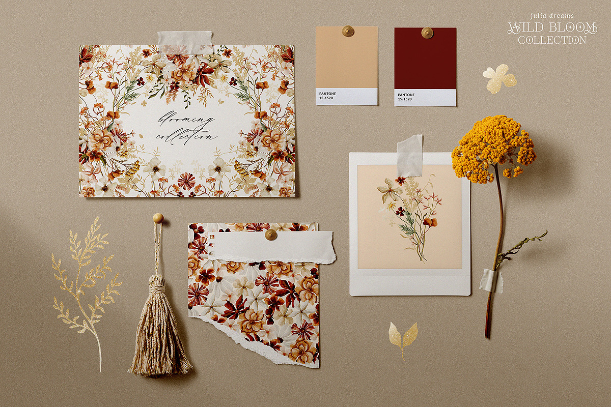 Wild Bloom Watercolor Collection, an Illustration by Julia Dreams (Photo 2 of 10)