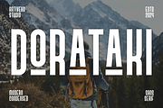 Dorataki Condensed Sans Font, a Sans Serif Font by Artiveko (Thumbnail 1 of 7)