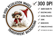 Whimsical Summer Teddy Bear Clipart, an Illustration by Craft Nest (Thumbnail 2 of 11)