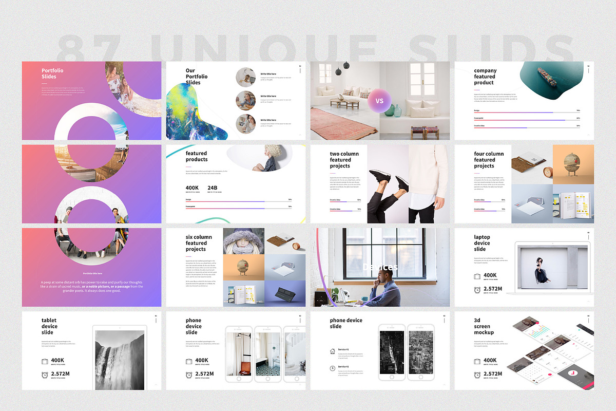 SHAPER powerpoint template, a Presentation Template by ShapeSlide