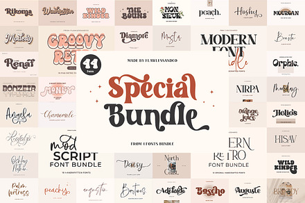 Special 44 Fonts Bundle, a Handwritten Font by Flawless And Co
