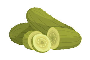 Homemade pickled cucumber, a Food Illustration by Things for designers