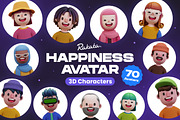 3D Happiness Avatar, a Characters & Person 3D Model by Rakata Studio (Thumbnail 1 of 6)