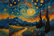 Mystic Art Midjourney Prompts, a Background Graphic by Design Laz (Thumbnail 5 of 7)