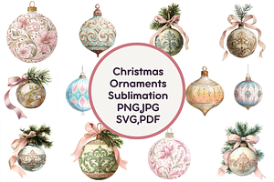Christmas Ornaments Sublimation