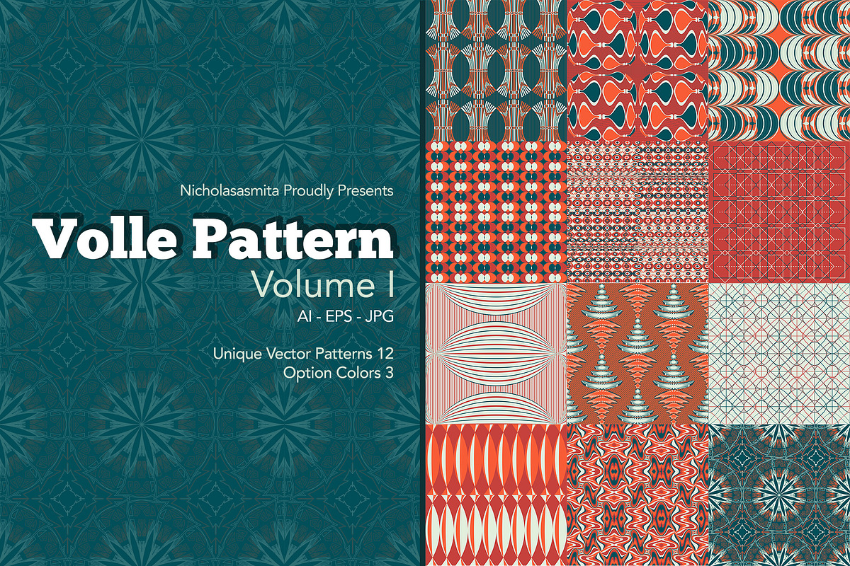 Volle Pattern Volume I, a Pattern Graphic by nicholasasmita (Photo 1 of 13)