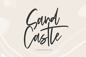 Sandcastle - Handwritten Script Font