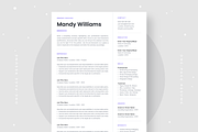 Resume Template Mandy, a Resume Template by Olympia Resume (Thumbnail 2 of 5)