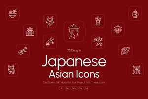Japanese and Asian Icons, an Outline Icon by Prosymbols