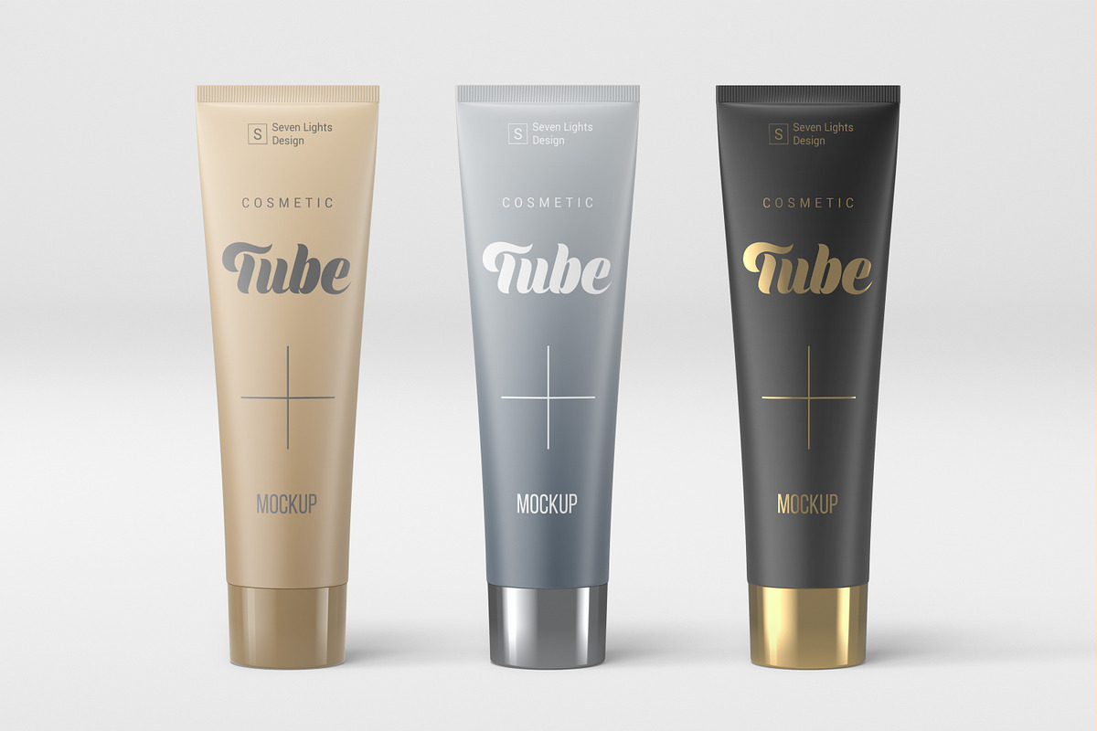 Cosmetic Tube Mockup #1, a Packaging Mockup by Seven Lights (Photo 1 of 9)