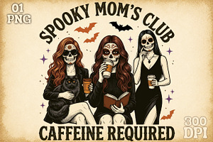 Spooky Skeleton,Coffee Love, a Work Illustration by Sublimation Artist