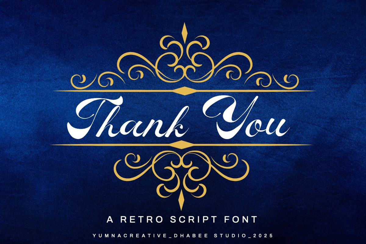 Rocha Swaty - Retro Script Font, a Script Font by Dhabee (Photo 4 of 15)