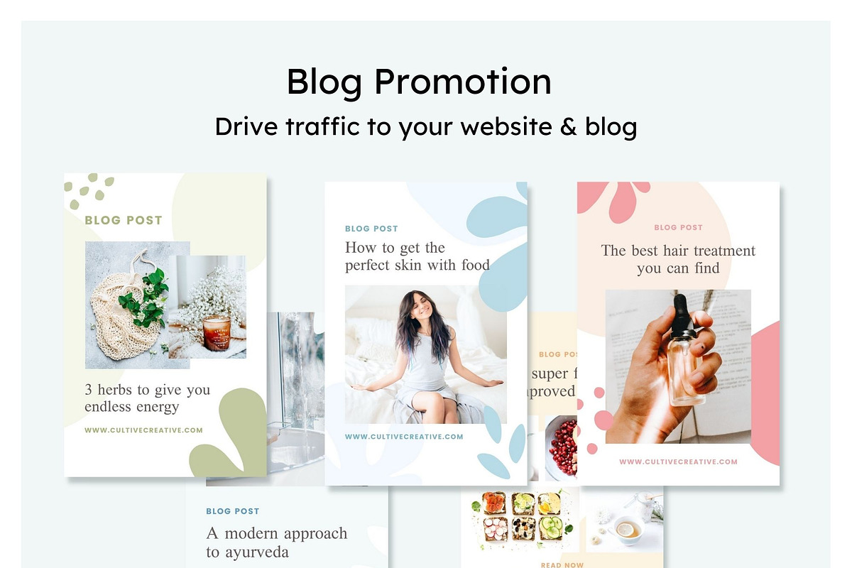 Wellness Pinterest Canva Templates, a Social Media Template by Cultive Creative (Photo 9 of 12)