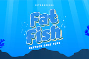 Fat Fish – Cartoon Gaming Font, a Sans Serif Font by Pinisi ART (Thumbnail 1 of 10)