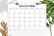 2026 8.5 x 11 Inch Calendar Template, a Stationery Template by Running With Foxes (Thumbnail 4 of 5)