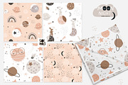 MOON night graphic collection, a Pattern Graphic by solmariart (Thumbnail 3 of 8)