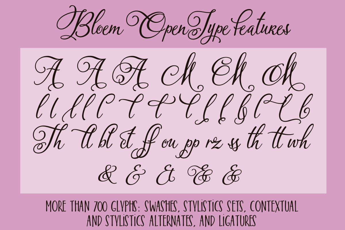 Bloem Script & Sans preview 2