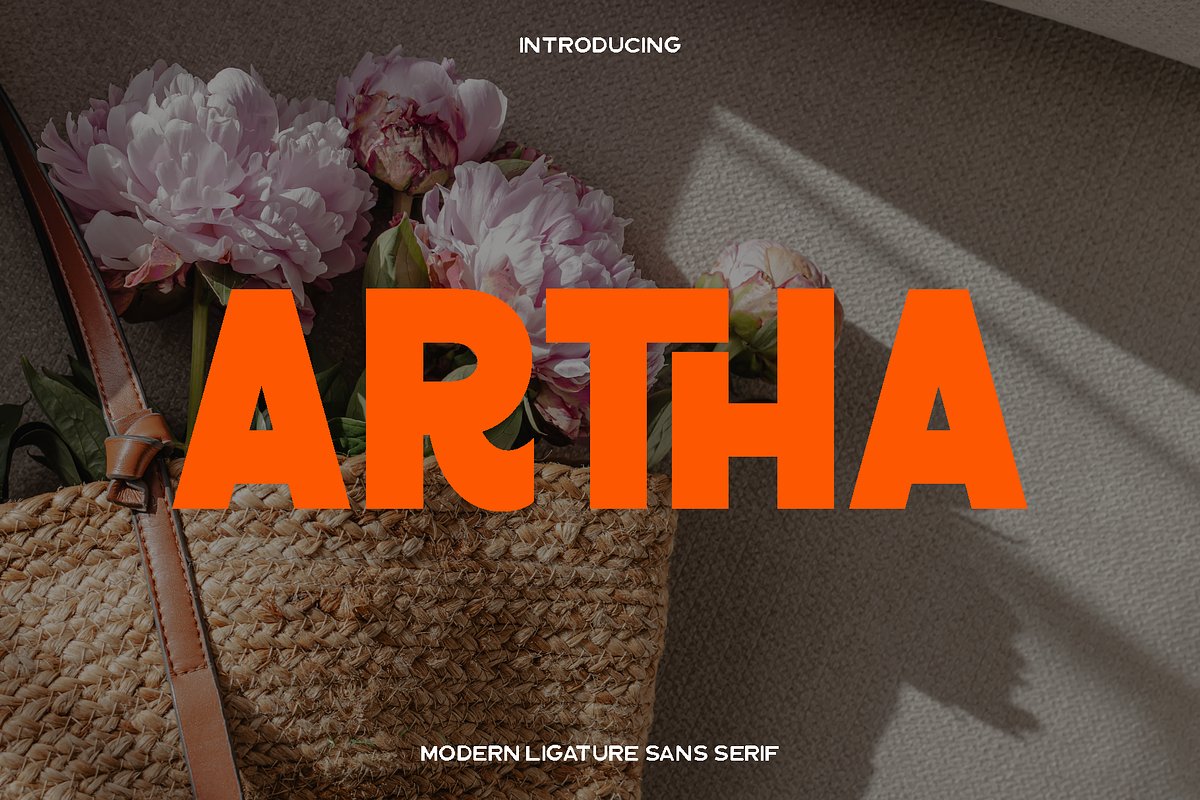 Artha - Modern Typeface, a Sans Serif Font by Luna Shop (Photo 1 of 6)