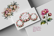 Watercolor Floral Clipart, a Decorative Illustration by ForhadGFX (Thumbnail 2 of 12)