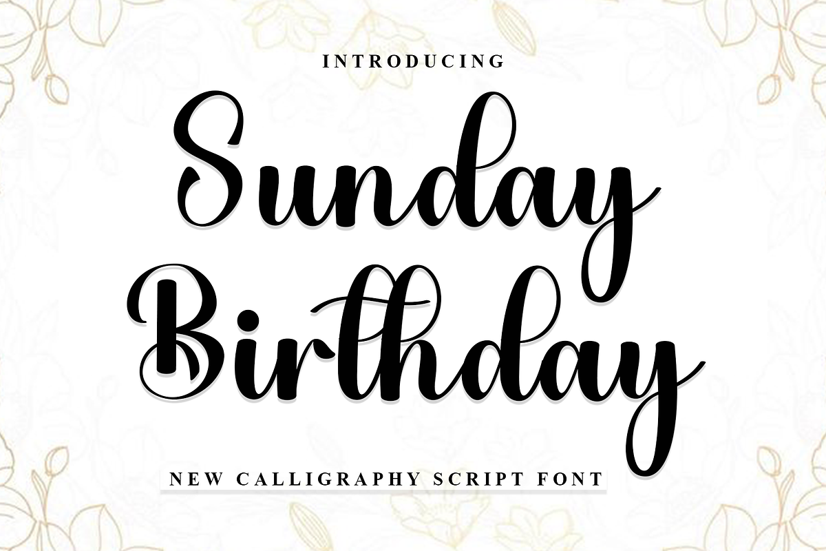Sunday Birthday, a Handwritten Font by FreshTypeINK (Photo 1 of 8)