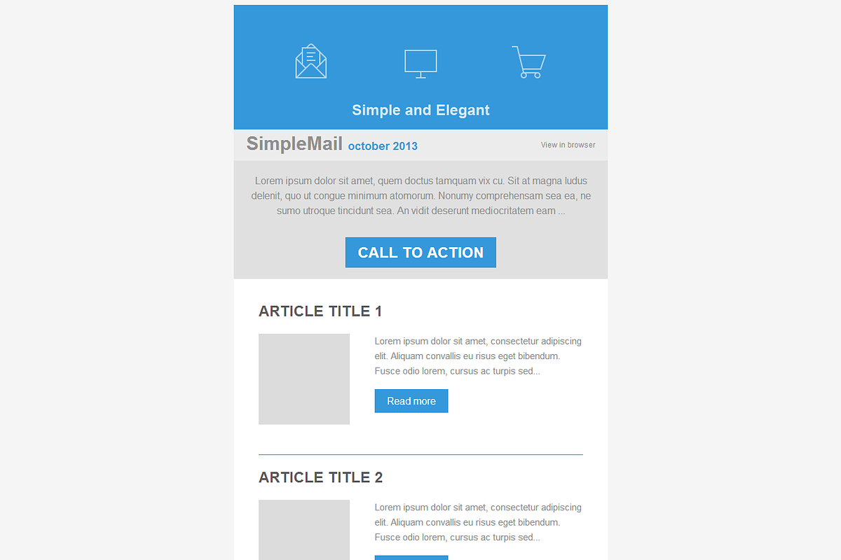 SimpleMail Email Newsletter, a Websites & App Template by Crazyleaf (Photo 5 of 5)