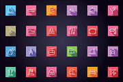 Travel and Tourism Flat Line Icons, an Outline Icon by FlatLineIcons (Thumbnail 2 of 5)