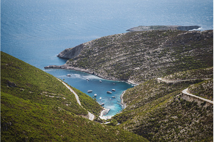 Porto Vromi. Ionian sea bay with, a Nature Photo by Igor Tichonow