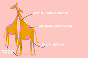 Oh Gouache Procreate Brushes, a Brush Add-On by KJP Designs (Thumbnail 6 of 6)