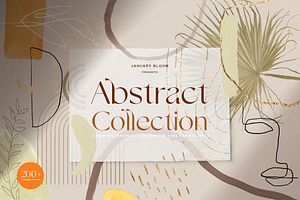 Modern Abstract Line Art & Shape Set