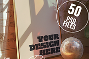 The Ultimate Retro Frame Mockup Pack, a Household Mockup by Emma Rodriguez Studio (Thumbnail 2 of 6)