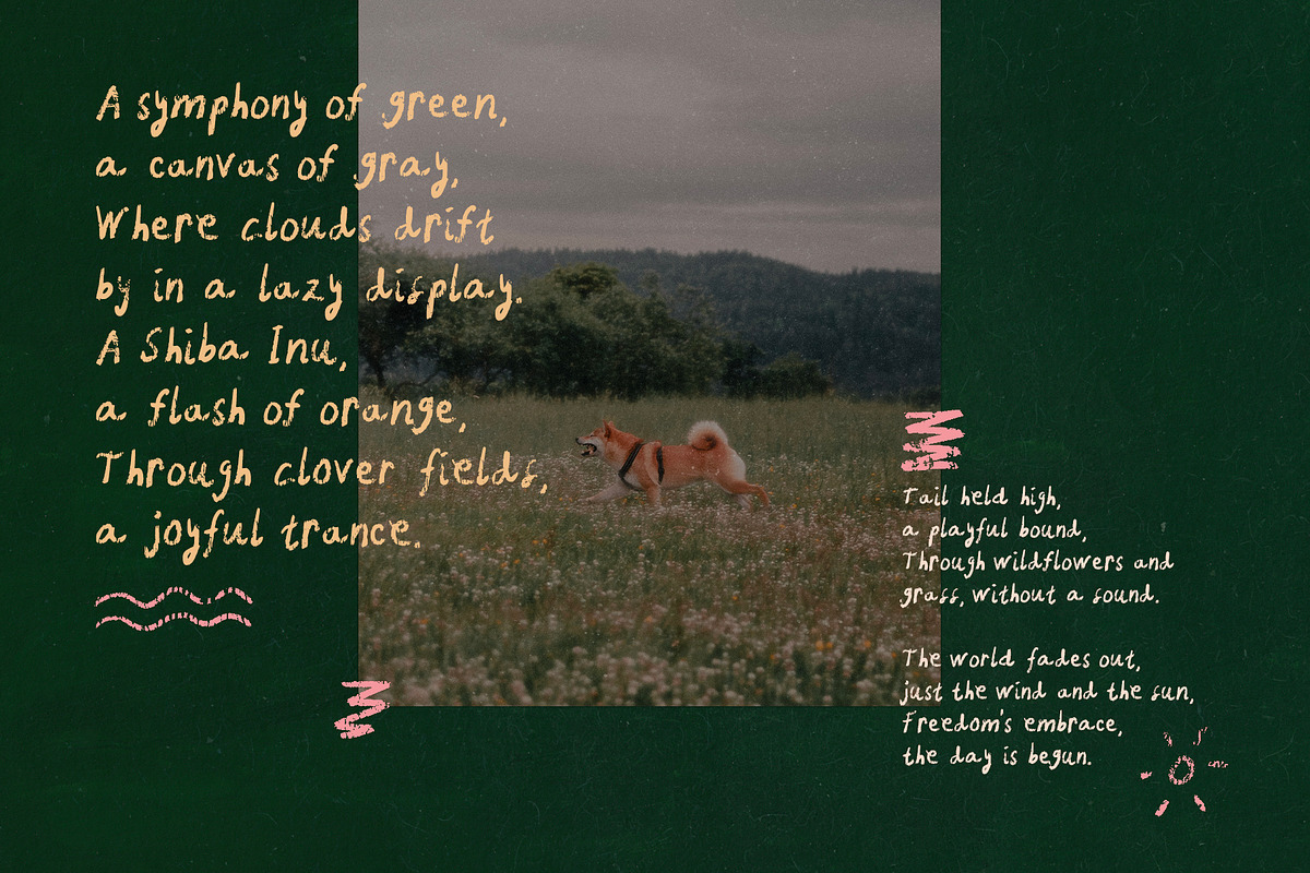 Luna's Quill Chalk Font, a Handwritten Font by Perplexitics (Photo 3 of 10)