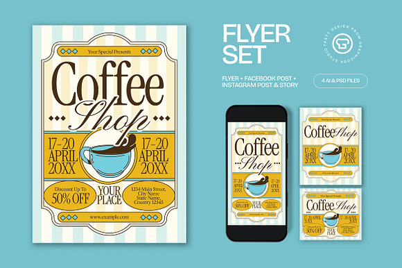Coffee Shop Promotion Flyer preview 4