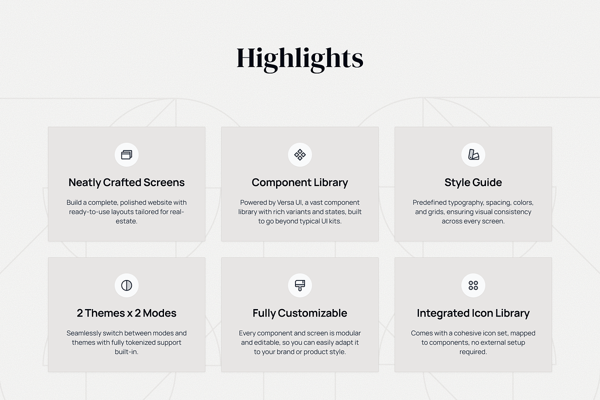 Meridia - Real estate website UI Kit, an UI Kit Template by KushJain (Photo 2 of 7)
