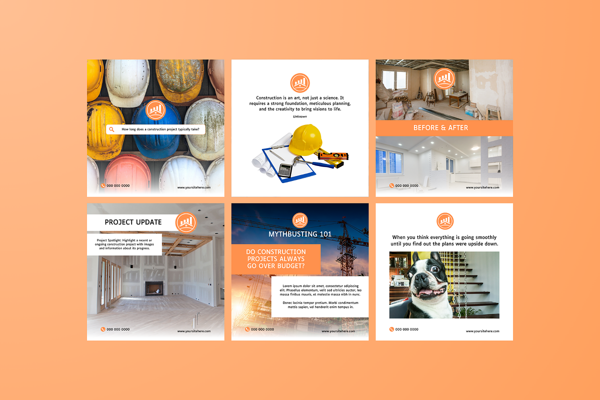 Construction Social Media, a Social Media Template by Sincerely Media (Photo 6 of 9)