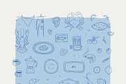 Mediterranean Coastal Summer clipart, a Seasonal Illustration by Cute Atelier (Thumbnail 3 of 12)