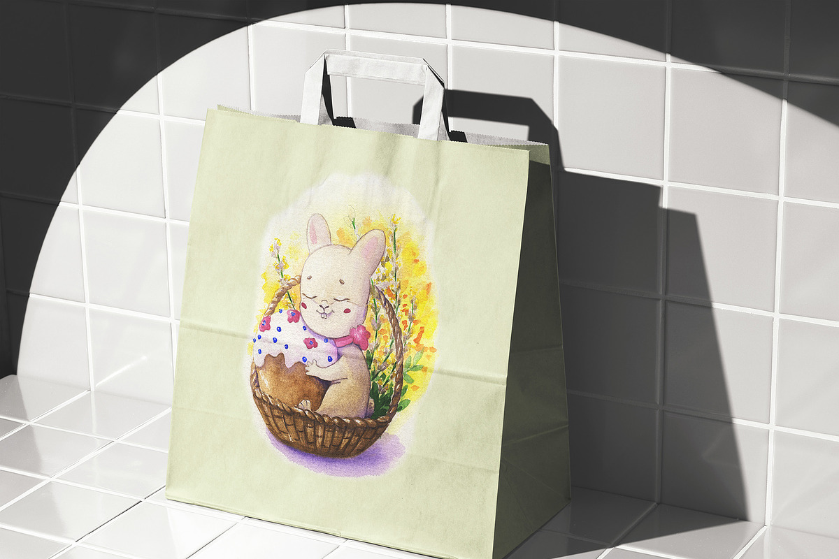Watercolor Easter Collection, a Seasonal Illustration by Irina (Photo 4 of 8)