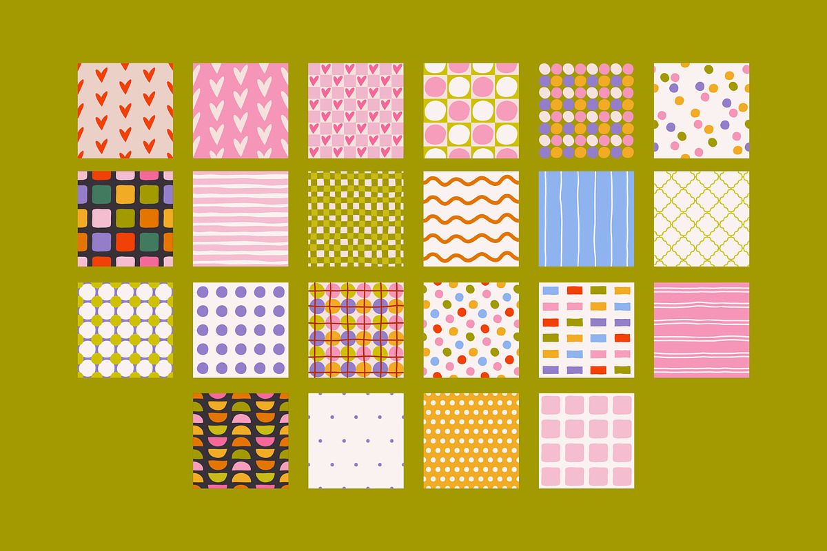 Sweet Love Seamless Patterns, a Pattern Graphic by AnnArt (Photo 7 of 10)