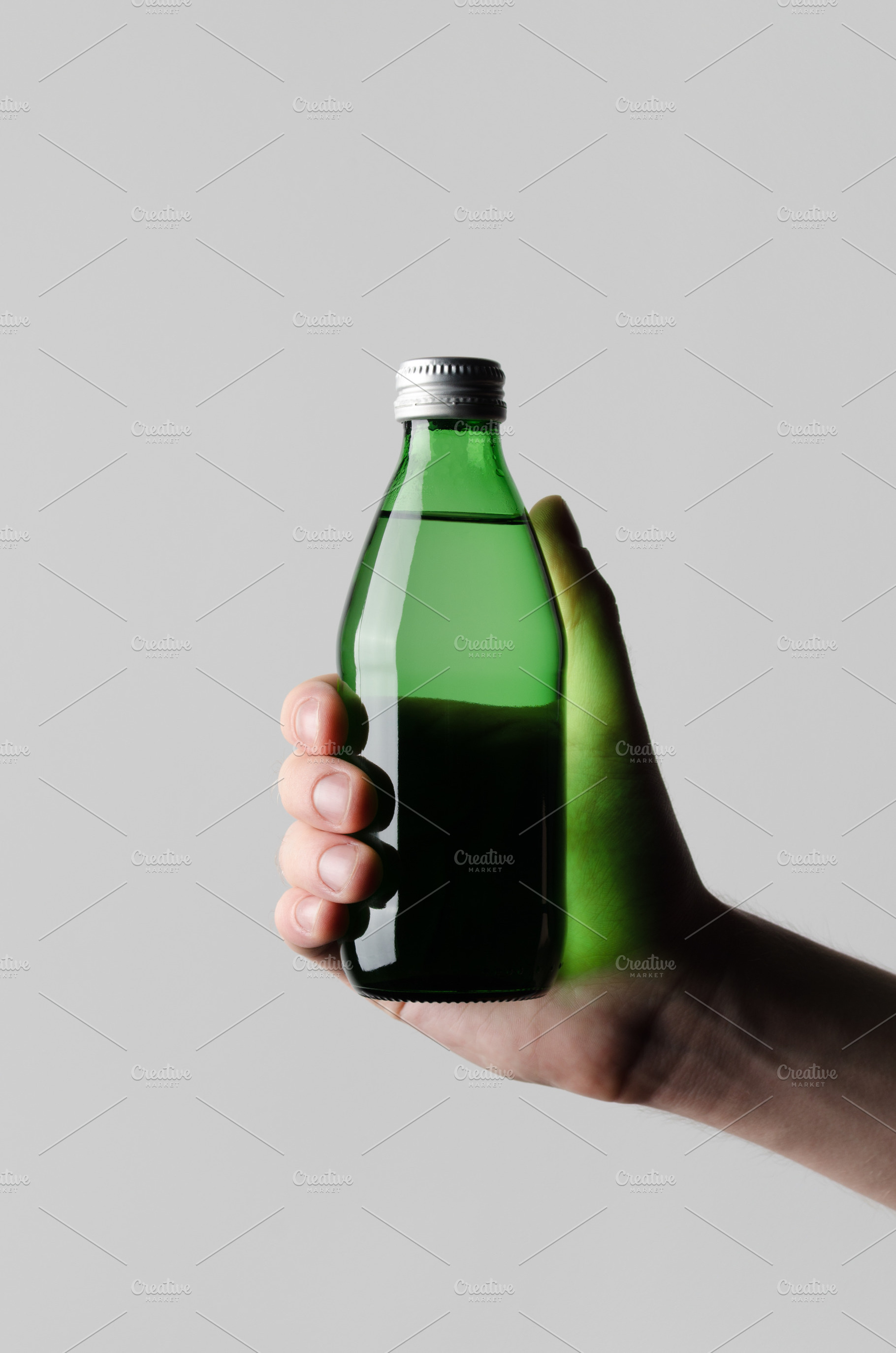 Water bottle mockup JPEG, a Food & Drink Photo by Shablon