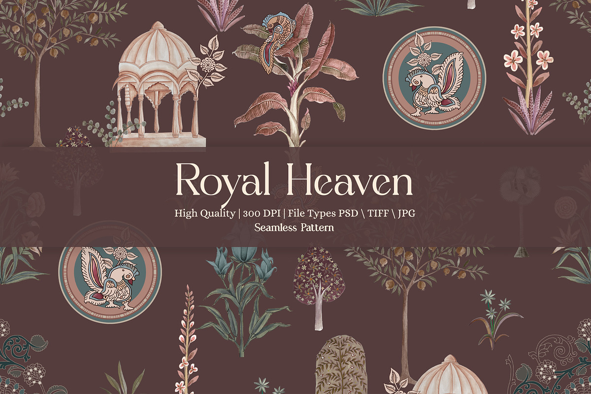 Royal Heaven Prints & Patterns, a Pattern Graphic by GND ART STUDIO (Photo 1 of 8)