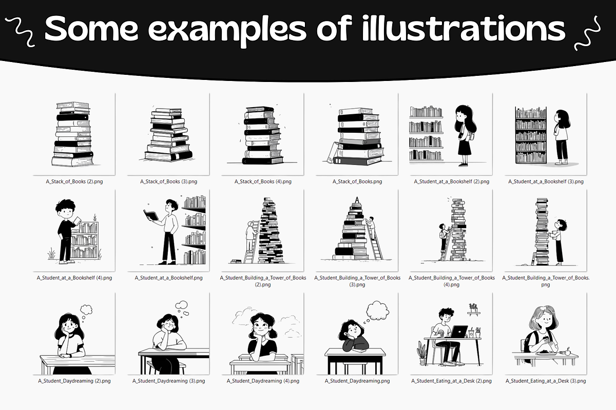 510 Notion Style Education Pack, an Education Illustration by DaisyStudio (Photo 4 of 10)