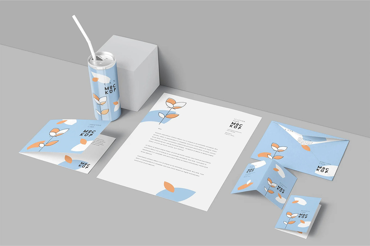 Stationery Mockup, an Advertising Mockup by megostudi0 (Photo 2 of 6)