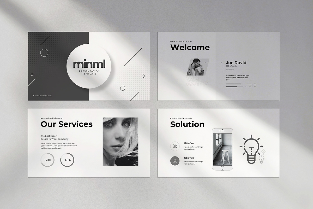 Minml Presentation Template, a Presentation Template by evgenystudio (Photo 6 of 28)