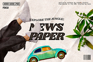 Newspaper Texture Effect Kit
