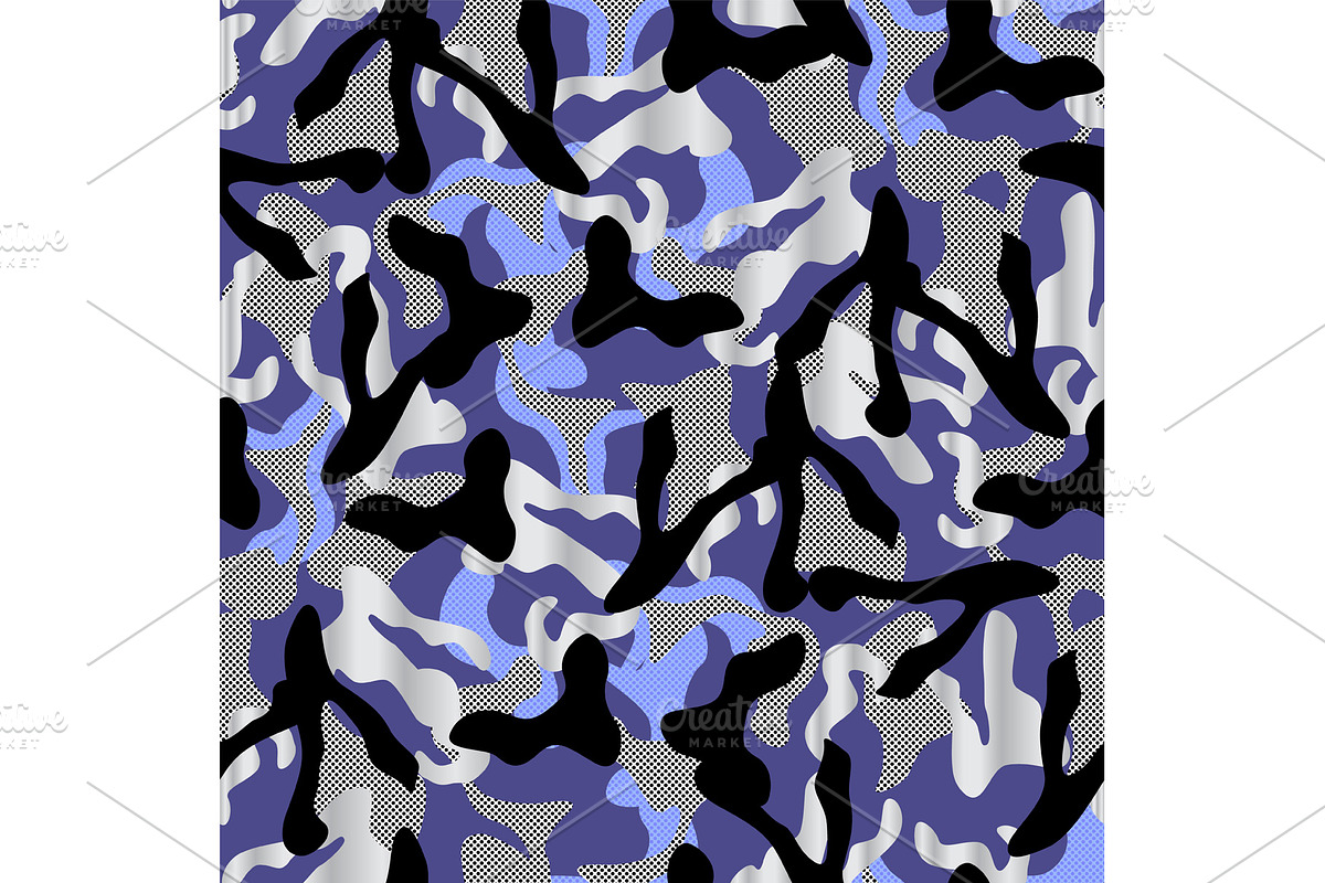 Camouflage netting. Seamless vector, a Pattern Graphic by Rommeo79 (Photo 4 of 5)