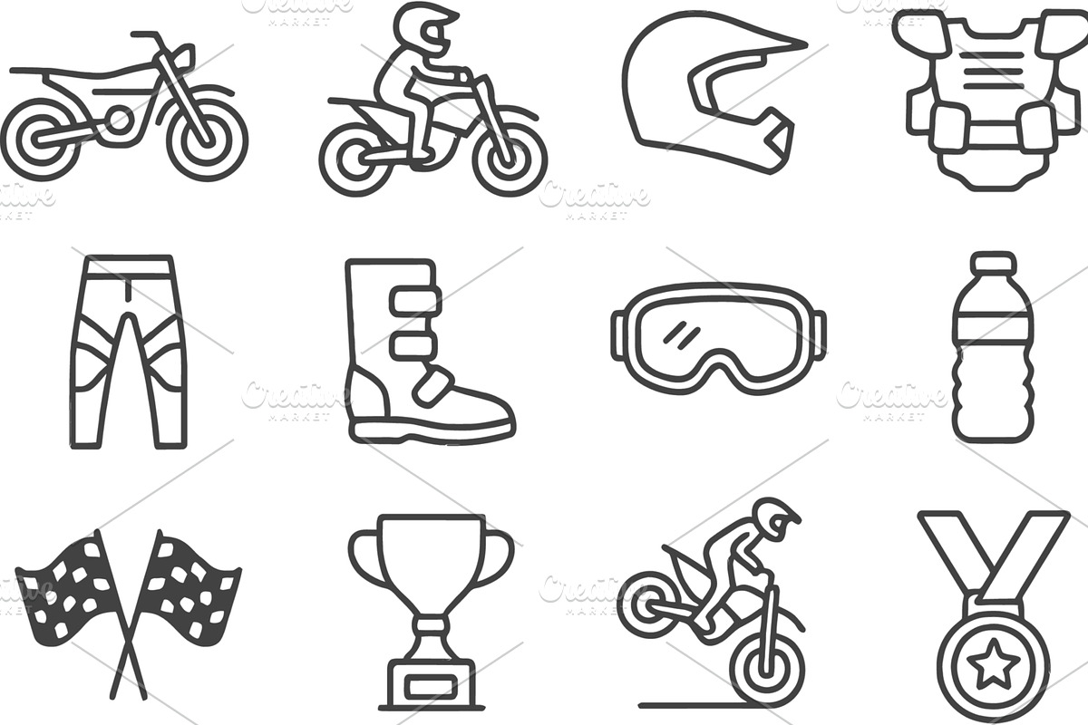 Vector illustration of motocross, a Sport Illustration by ZinetroN