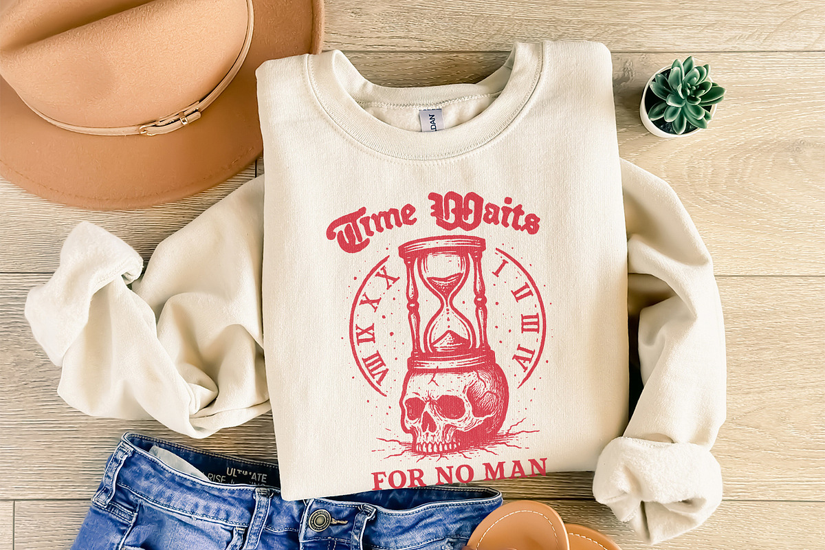 Time Waits For No Man PNG, Gothic, an Illustration by SharpMarketplace