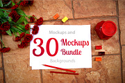 30 Mockups Bundle for Artists, a Mockup by Daria Volyanskaya (Thumbnail 1 of 6)